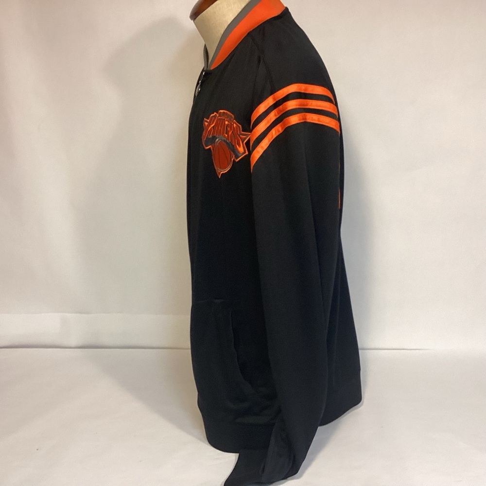Limited Edition NBA Adidas New York Knicks Black and Orange Jacket Mens size XXL - Picture 7 of 11